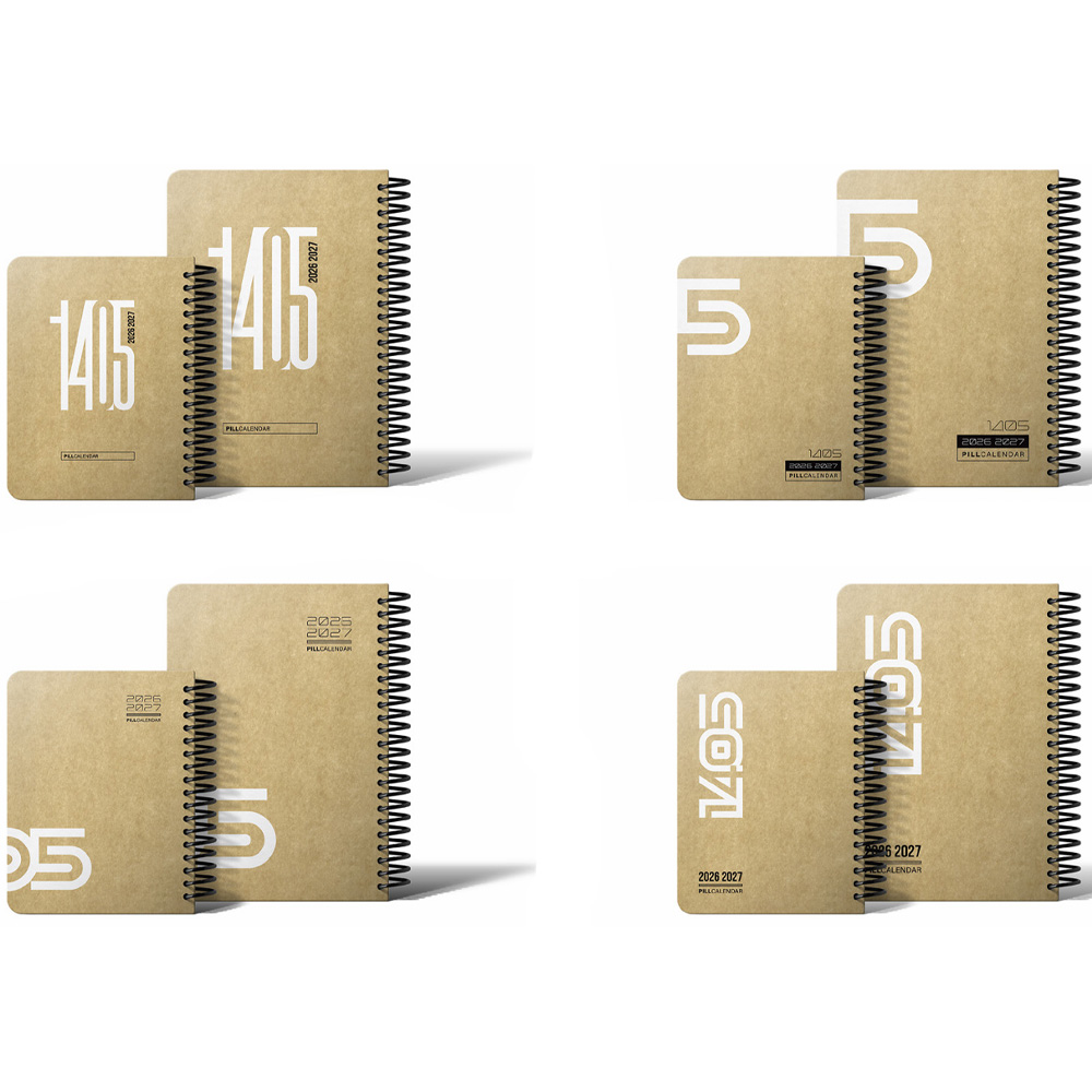 سررسید نیم وزیری جلد سخت سیمی پیل سری کرافت سال1405