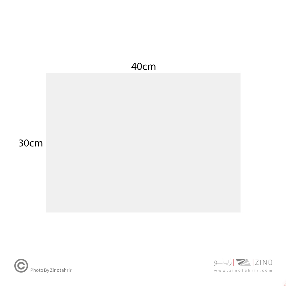 فوم برد5میل سفید  40*30(چینی)