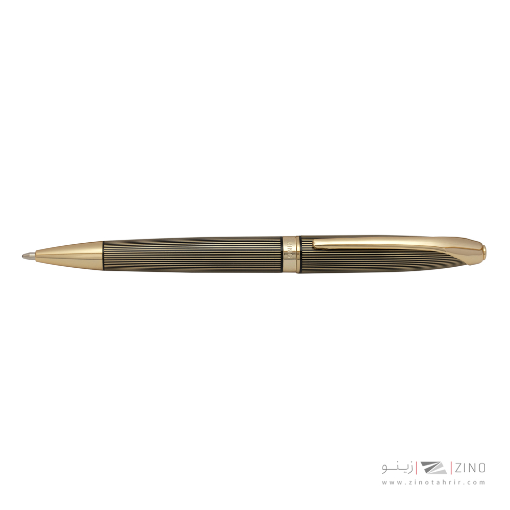 خودکار نفیس یوروپن رینگ مشکی راه راه طلایی