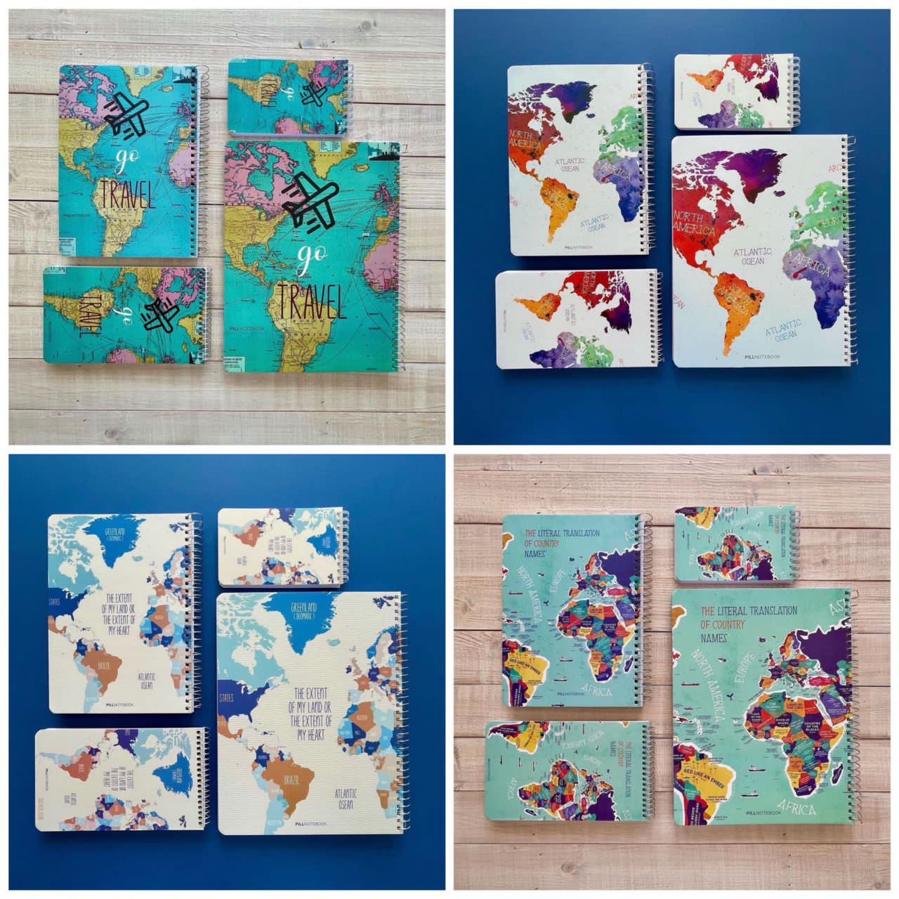 دفتر100برگ وزیری سیمی طلقی پیل سری جهان