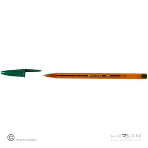 خودکار0/8 بسته4رنگ گریپ دار بدنه نارنجی فاین بیک 