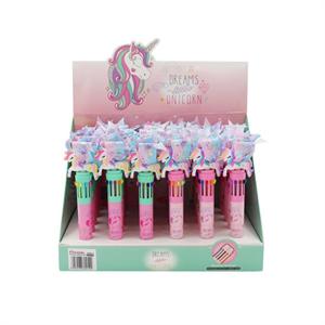 خودکار فانتزی 10رنگ یونی کرن فندل کدFB9214