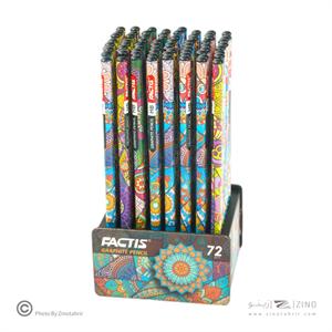 مدادمشکی بدنه گردفکتیس طرح ترنج 