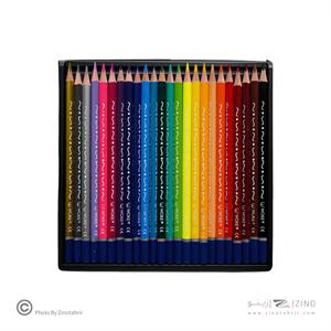 مدادرنگی24رنگ(سه گوش) جعبه مقوایی ووک