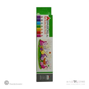 مدادرنگی6رنگ جعبه مقوایی پلیمری ادمیرال