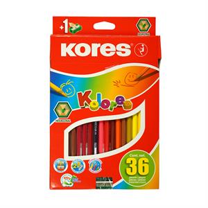 مدادرنگی36رنگ جعبه مقوایی همراه با تراش  کورس کد96336