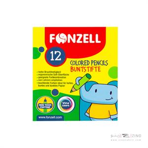 مدادرنگی12رنگ کوتاه جعبه مقوایی فونزل کد685073/685082
