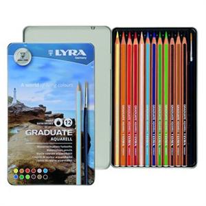 مدادرنگی12رنگ جعبه فلزی آبرنگی لیرا کد2881120