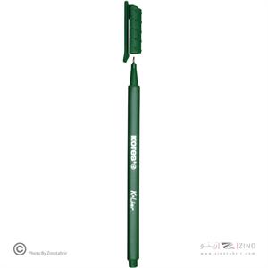 روان نویس نوک نمدی بدنه سه گوش کورس رنگ سبزجنگلی کد28164