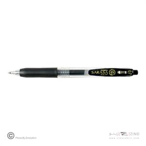 روان نویس فشاری ساراساکلیپ مشکی0/7 زبرا (10عددی)