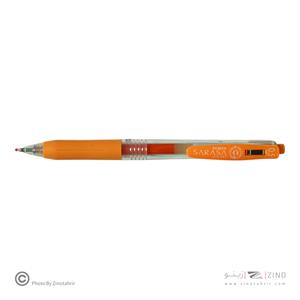 روان نویس فشاری ساراساکلیپ نارنجی 0/5 زبرا(10عددی)