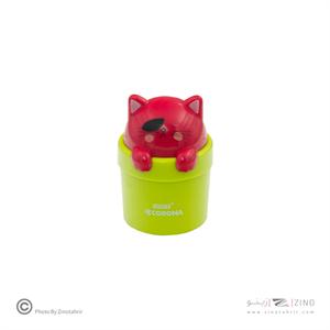 تراش مخزن دار تک سوراخ فانتزی طرح گربه کرونا کد1111