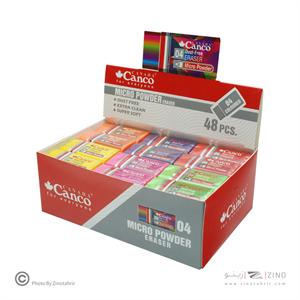 پاکن رنگی48عددی میکرو پودر کوچک کنکو*کارتن30بسته ای*