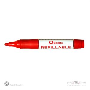 ماژیک وایت برد گرد قرمز شارژی بنیتو