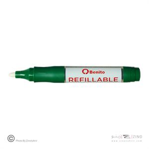 ماژیک وایت برد گرد سبز شارژی بنیتو