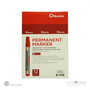 ماژیک معمولی گرد قرمز بنیتو