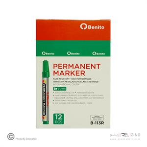 ماژیک معمولی گرد سبز بنیتو