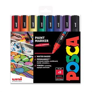 ماژیک پینت 8رنگ مغز1.8-2.5میل پسکا یونیبال 