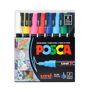 ماژیک پینت 8رنگ مغز0.9-1.3میل پسکا یونیبال 