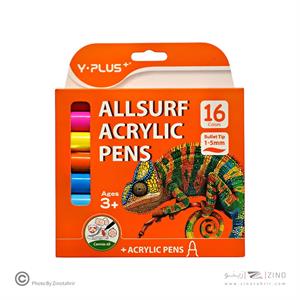 ماژیک اکریلیک16رنگ وای پلاس کدAP240110