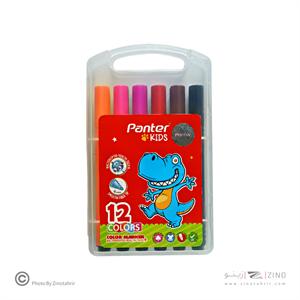 ماژیک نقاشی 12رنگ سه گوش دکتر پنتر کدTCM542-12