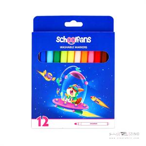 ماژیک نقاشی 12رنگ اسکول فنز کدFA92401 
