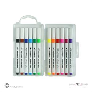 ماژیک نقاشی12رنگ(بدنه سه گوش قابل شستشو)ماپرومکس کدMA-2212