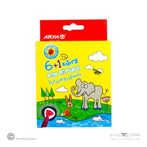 پاستل روغنی6+1رنگ مقوایی آریا کد2024*120عدد*