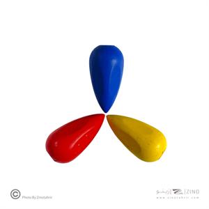 پاستل روغنی 3 رنگ مقوایی دوکی آریا کد2055