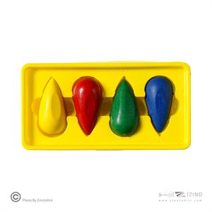 پاستل روغنی 4رنگ مقوایی دوکی آریا کد2050*48عدد*