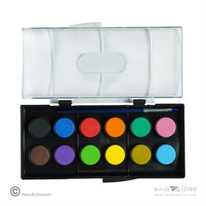 آبرنگ 12رنگ کمان کوچک 72عددی آریا کد 5008