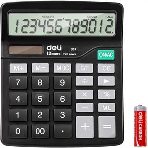 ماشین حساب رومیزی 2صفر 12رقم دلی837