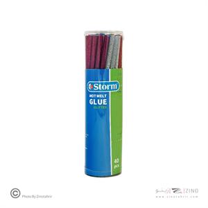 چسب حرارتی رنگی اکلیلی بلند باریک(40عددی) استورم کد220420