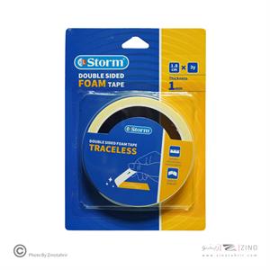 چسب دوطرفه1میل فوم1/8سانت3یارد استورم کدHL-102337