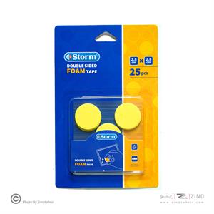 چسب دوطرفه1میل فوم دایره2/8سانت25عددی استورم کدHL-102128