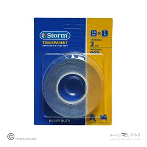 چسب دوطرفه2میل شفاف 1/8 سانت نانو2متری استورم کدHL-102437