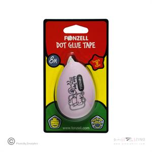 چسب نواری نقطه ای عرض5میل وطول8متر فونزل کد685020 یاکد685024