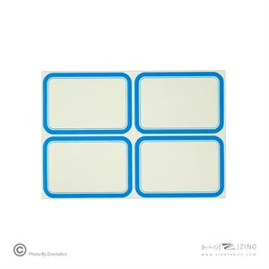 برچسب دورآبی خارجی کد20 سایز7.5*5.4