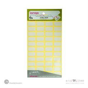 برچسب دورسفیدسایز10*20میلیمتر4برگی لانگوکدK-444