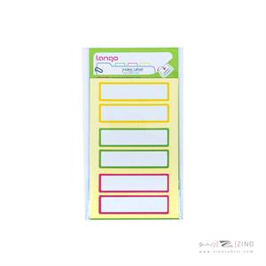 برچسب دوررنگی سایز20*75میلیمتر5برگی لانگوکدB-56 یاکد042