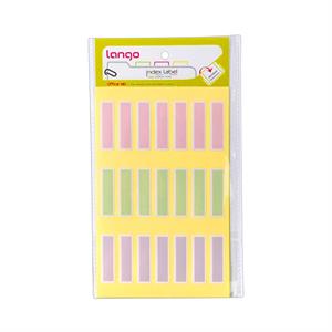 برچسب پاستلی سایز10*35میلیمتر4برگی لانگوIL -051