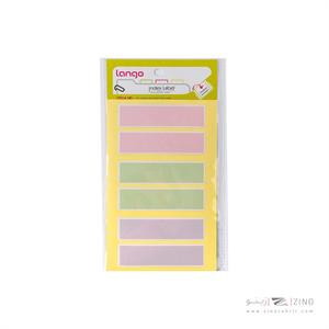 برچسب پاستلی سایز75*20میلیمتر5برگی لانگوکدB-56 یا کد052