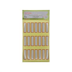 برچسب دورقرمز سایز10*35میلیمتر4برگی لانگوکدK-421