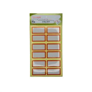 برچسب دورقرمز سایز20*40میلیمتر4برگی لانگوکدK-412