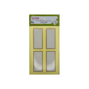 برچسب طلایی  سایز65*30میلیمتر4برگی لانگوکدB-54