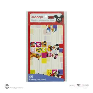 برچسب اسم دانش آموز طرح میکی موس لانگو