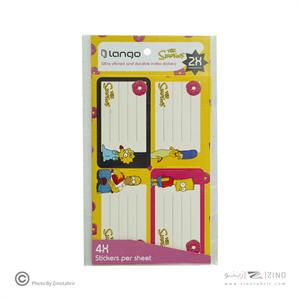 برچسب اسم دانش آموز طرح سیمپسون  لانگو