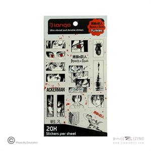 برچسب لانگو سری فانکیز طرح اتکت ان تیتان