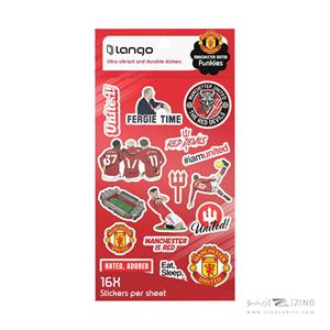 برچسب لانگو سری فانکیز طرح  منچستر یونایتد کدFU-041