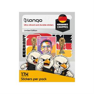 برچسب لانگو سری چارمیز WE ARE طرح آلمان کدCH-018